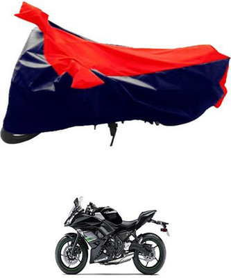 MSR STORE Two Wheeler Cover for Kawasaki(Red, Blue)
