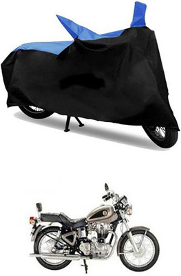 MSR STORE Two Wheeler Cover for Royal Enfield(Blue, Black)