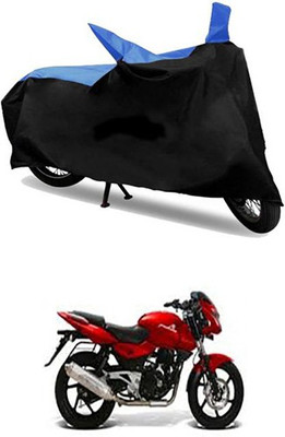 MSR STORE Two Wheeler Cover for Bajaj(Blue, Black)