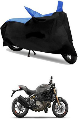 MSR STORE Two Wheeler Cover for Ducati(Blue, Black)