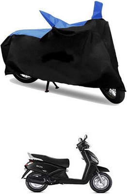 MSR STORE Two Wheeler Cover for Mahindra(Blue, Black)