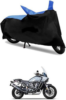 MSR STORE Two Wheeler Cover for Harley Davidson(Blue, Black)