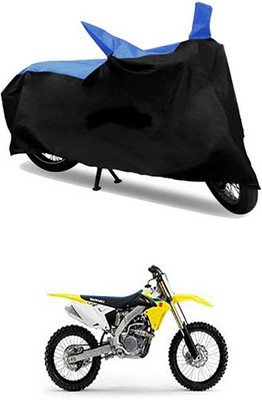 Autogard Two Wheeler Cover for Suzuki(Blue, Black)