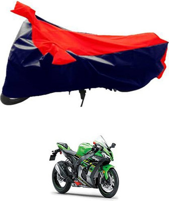 MSR STORE Two Wheeler Cover for Kawasaki(Red, Blue)