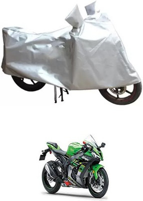 MSR STORE Two Wheeler Cover for Kawasaki(Silver)