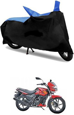 Autogard Two Wheeler Cover for TVS(Flame DS 125, Blue, Black)