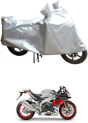MSR STORE Two Wheeler Cover for Aprilia(Silver)