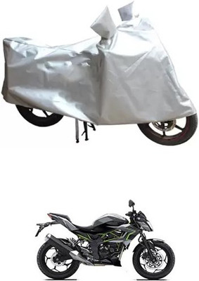 Autogard Two Wheeler Cover for Kawasaki(Silver)