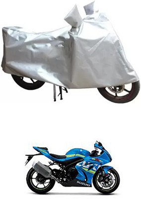 MSR STORE Two Wheeler Cover for Suzuki(Silver)