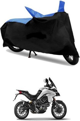 Autogard Two Wheeler Cover for Ducati(Multistrada, Blue, Black)