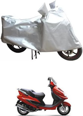 MSR STORE Two Wheeler Cover for Kinetic(Silver)