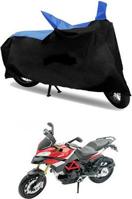 MSR STORE Two Wheeler Cover for Ducati(Blue, Black)