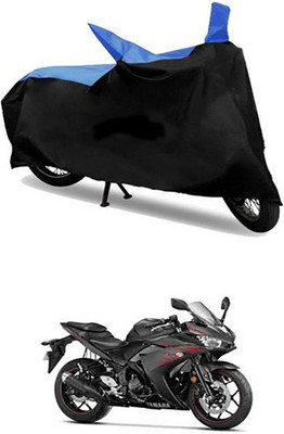 MSR STORE Two Wheeler Cover for Yamaha(Blue, Black)