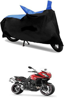 MSR STORE Two Wheeler Cover for Triumph(Blue, Black)