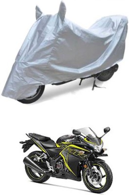 Blossom Trendz Two Wheeler Cover for Honda(CBR 250R, Silver)