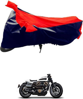 Autogard Two Wheeler Cover for Harley Davidson(Red, Blue)