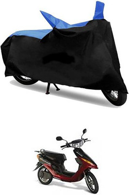 MSR STORE Two Wheeler Cover for Indus(Yo Electron, Blue, Black)