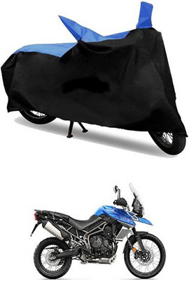 MSR STORE Two Wheeler Cover for Triumph(Blue, Black)
