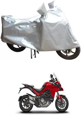 MSR STORE Two Wheeler Cover for Ducati(Silver)