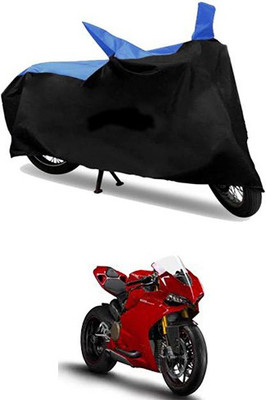 MSR STORE Two Wheeler Cover for Ducati(Blue, Black)