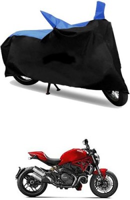 Autogard Two Wheeler Cover for Ducati(Blue, Black)