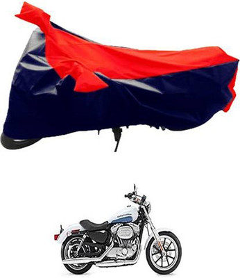 Autogard Two Wheeler Cover for Harley Davidson(Red, Blue)