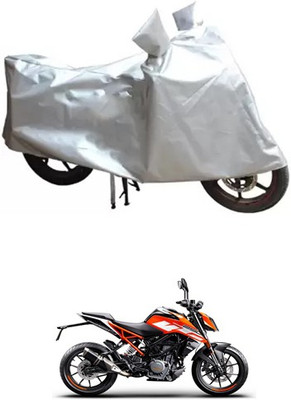 MSR STORE Two Wheeler Cover for KTM(Silver)