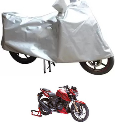 MSR STORE Two Wheeler Cover for TVS(Silver)