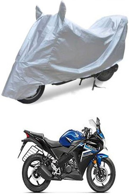 Blossom Trendz Two Wheeler Cover for Honda(CBR 150R, Silver)