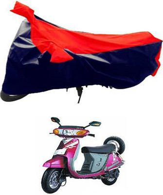 MSR STORE Two Wheeler Cover for Kinetic(Red, Blue)
