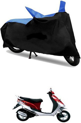 MSR STORE Two Wheeler Cover for Kinetic(Blue, Black)