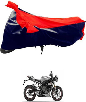 MSR STORE Two Wheeler Cover for Triumph(Red, Blue)