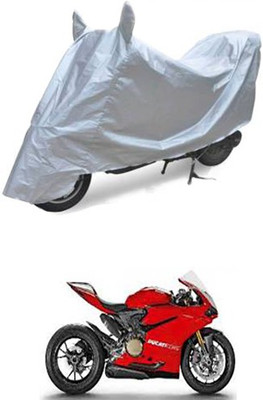Blossom Trendz Two Wheeler Cover for Ducati(Silver)
