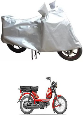 MSR STORE Two Wheeler Cover for TVS(Silver)