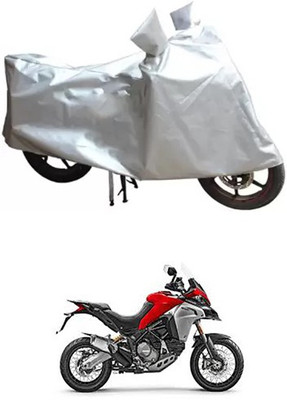 MSR STORE Two Wheeler Cover for Ducati(Silver)