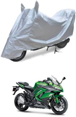 Blossom Trendz Two Wheeler Cover for Kawasaki(Ninja 1000, Silver)