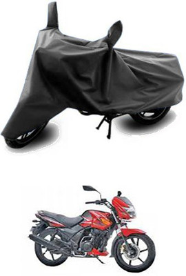 Blossom Trendz Two Wheeler Cover for TVS(Flame DS 125, Grey)