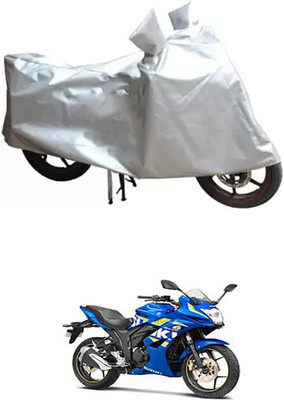 MSR STORE Two Wheeler Cover for Suzuki(Silver)