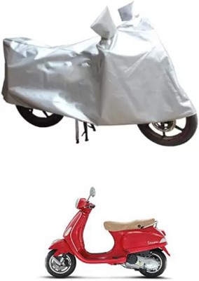 MSR STORE Two Wheeler Cover for Universal For Bike(Vespa LX, Silver)