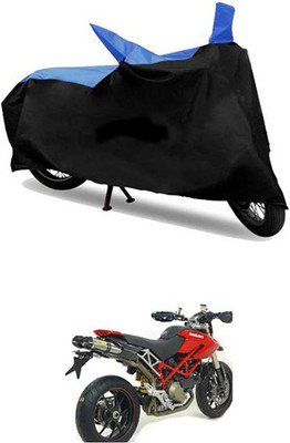 MSR STORE Two Wheeler Cover for Ducati(Blue, Black)
