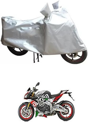 MSR STORE Two Wheeler Cover for Aprilia(Silver)