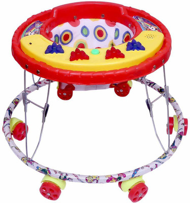 Avani MetroBuzz Musical Activity Walker With Parent Rod(Red)