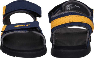 Sparx SS 109 Men Sandals(Yellow, Navy , 10)
