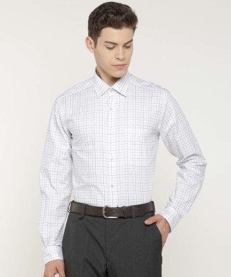 raymond-men-checkered-formal-light-blue-shirt