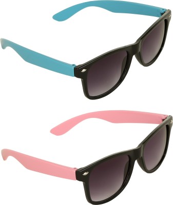 AMOUR Wayfarer Sunglasses(For Boys & Girls, Pink, Blue)