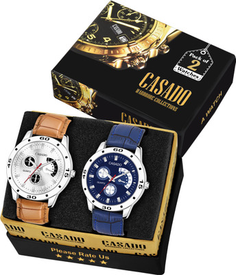 Casado Pack of 2 Premium Collection Blue and Silver Dummy Chronograph Pattern Dial For Uptown Boys Pack of 2 Premium Collection Blue and Silver Dummy Chronograph Pattern Dial For Uptown Boys Analog Watch - For Men Casado Pack of 2 Premium Collection Blue and Silver Dummy Chronograph Pattern Dial For Uptown Boys Pack of 2 Premium Collection Blue and Silver Dummy Chronograph Pattern Dial For Uptown Boys Analog Watch - For Men