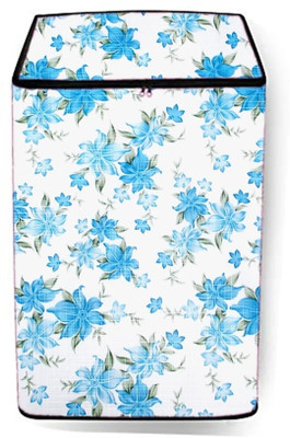 AAVYA UNIQUE FASHION Top Loading Washing Machine  Cover(Width: 58.42 cm, White, Blue)