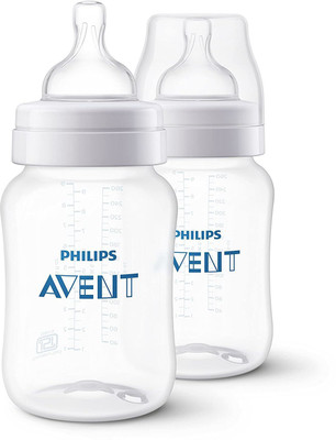 Philips Avent Anticolic feeding Bottle, 260 ML Twin Pack( Clear) - 260 ml(CLEAR)