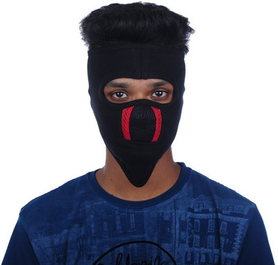 IM UNIQUE Black Bike Face Mask for Men(Size: Free,  Balaclava)