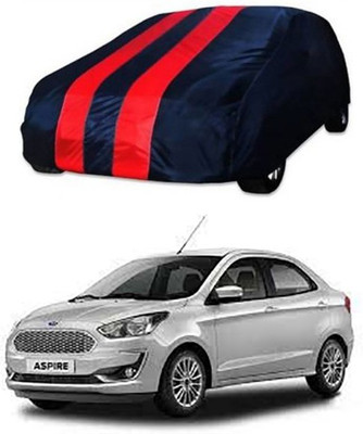 Royalrich Car Cover For Ford Figo Aspire (Without Mirror Pockets)(Red, Blue)